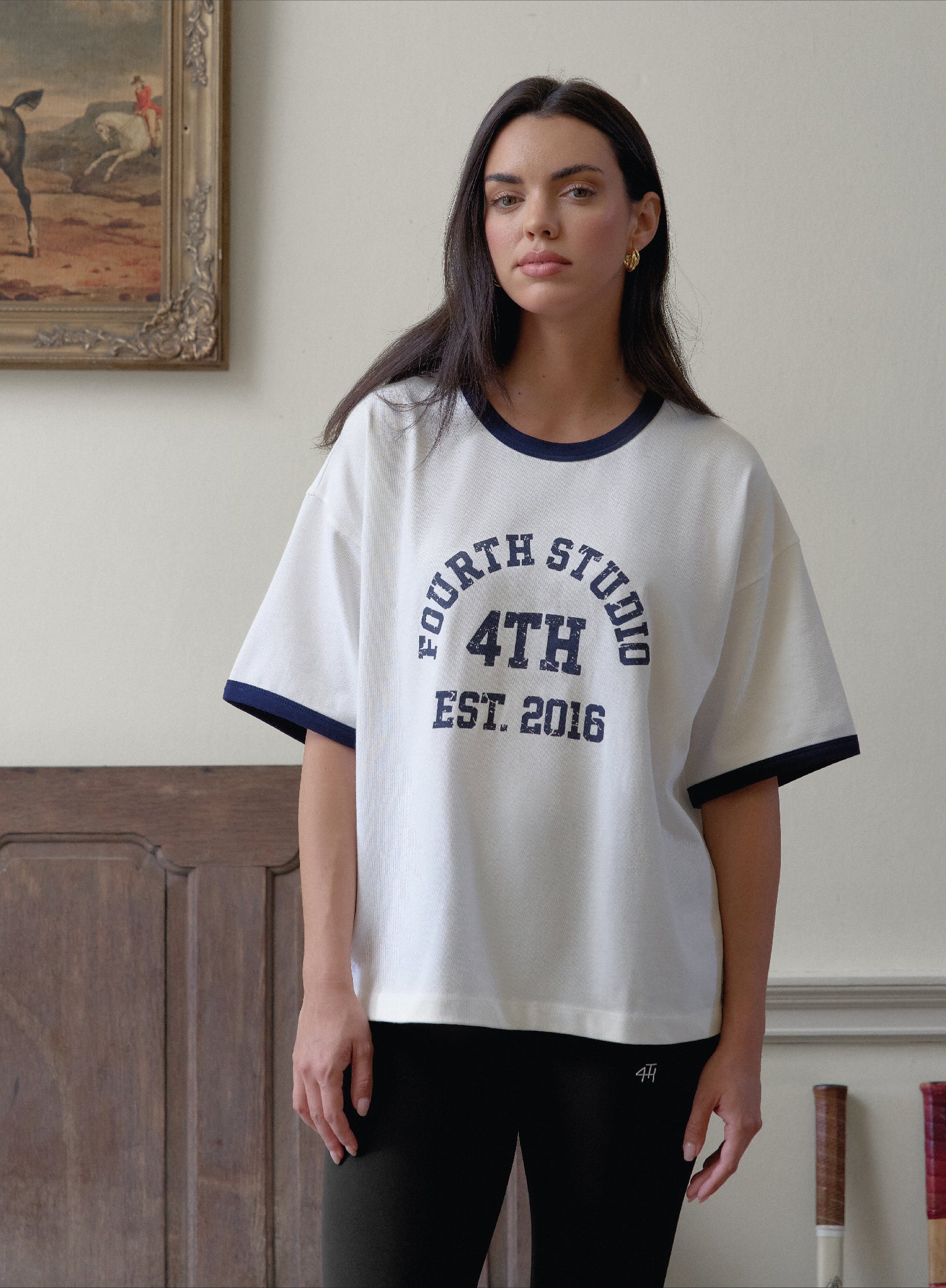 Cream Oversized Distressed Slogan T-Shirt